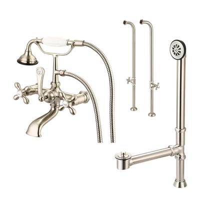 Maidstone English Telephone Freestanding Faucet - Classic Spout in Chrome