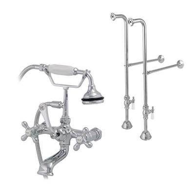 Maidstone English Telephone Freestanding Faucet - Classic Spout in Chrome