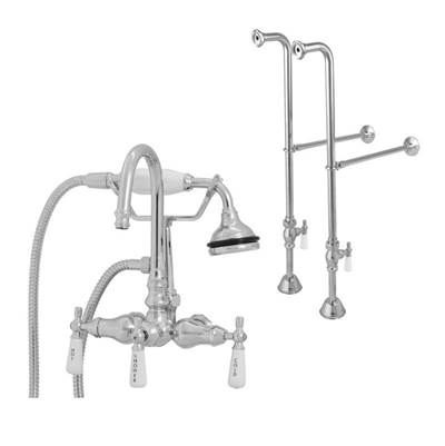 Maidstone English Telephone Freestanding Faucet - Gooseneck Spout in Chrome