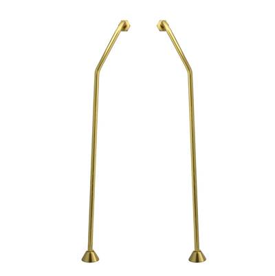Maidstone Double Offset Supply Lines in Supercoated Brass
