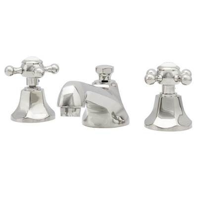 Maidstone Nouveau Deco Widespread Bathroom Faucet - Metal Lever in Chrome