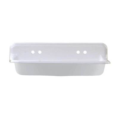 Maidstone Wall Mount Utility Sink - 48" - Cast Iron High Back in White