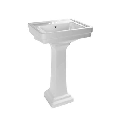 Maidstone 22-Inch Pedestal Sink in Matte Black