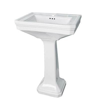 Maidstone 26-Inch Porcelain Pedestal in White