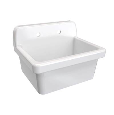 Maidstone Ceramic Wall Mount Utility Sink in White