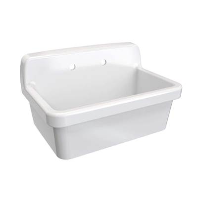 Maidstone Ceramic Wall Mount Utility Sink in White