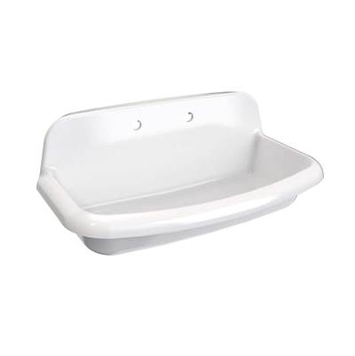 Maidstone Ceramic Wall Mount Utility Sink in White