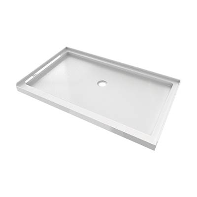 Maidstone Acrylic Shower Base - 36" x 60" - Center Drain in White