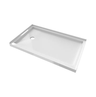 Maidstone Acrylic Shower Base - 60" x 36" - Left Drain in White