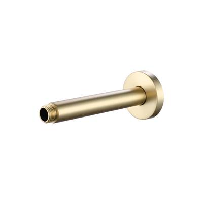 Maidstone Ceiling Shower Arm - Round in Brushed Brass