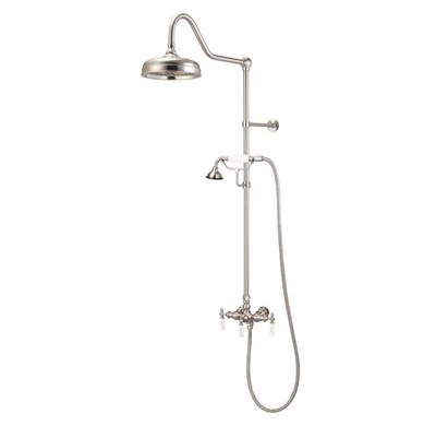 Maidstone Exposed Bathroom Shower Set with Handshower in Supercoated Brass