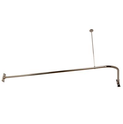 Maidstone L-Ring Shower Curtain Rod Enclosure in Chrome