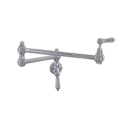 Maidstone Traditional Wall Mount Pot Filler Kitchen Faucet in Chrome