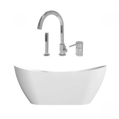 Maidstone Wexler Mounting Kit - Acrylic Contemporary Tub in Chrome