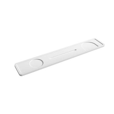 Maidstone Bath Tray with Wine Holder in Matte White