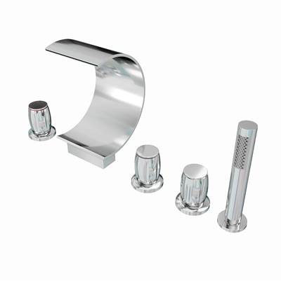 Maidstone Roman Tub Faucet With Hand Shower - Waterfall in Chrome