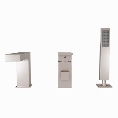 Maidstone Roman Tub Faucet With Hand Shower - Downspout in Brushed Nickel