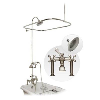 Maidstone Deck Mount Shower Kit - Classic Spout - Rim Mount in Chrome