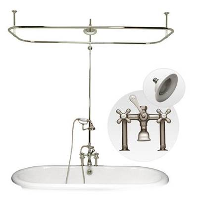 Maidstone Side Deck Mount Shower Kit - Classic Spout - Rim Mount in Chrome