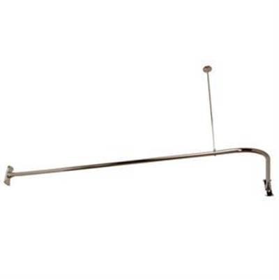 Maidstone L-Ring Shower Curtain Rod Enclosure in Chrome
