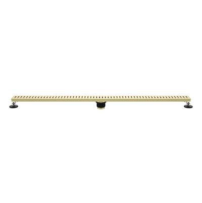 Maidstone Linear Shower Drain CLI - 48" in Brushed Brass