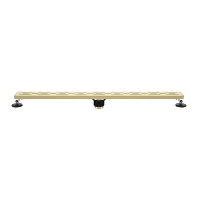 Maidstone Linear Shower Drain ELW - 36" in Brushed Brass