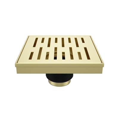 Maidstone Square Shower Drain in Brushed Brass