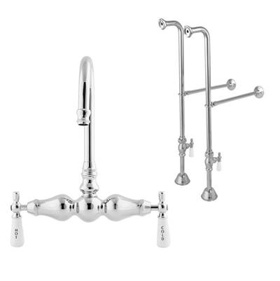 Maidstone Freestanding Faucet - Gooseneck Spout in Brushed Nickel