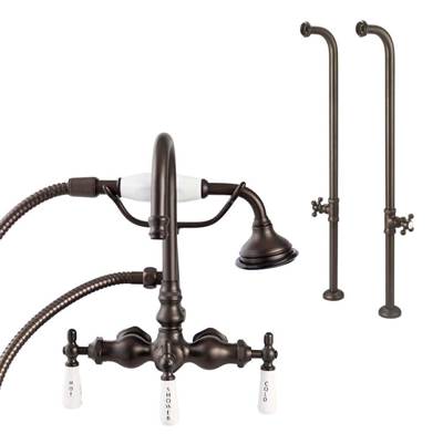 Maidstone Freestanding Tub Filler - Gooseneck in Chrome