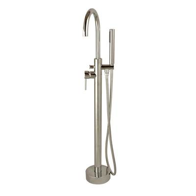 Maidstone Contemporary Freestanding Gooseneck Faucet in Chrome