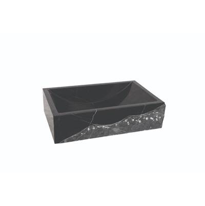 Maidstone Marble Vessel Sink in Black Marble