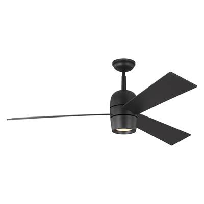 Visual Comfort Fan Collection Alba 60" LED Ceiling Fan in Midnight Black