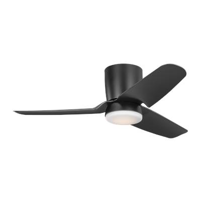 Visual Comfort Fan Collection Colgin 44 Hugger LED Ceiling Fan in Midnight Black