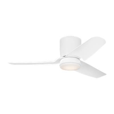 Visual Comfort Fan Collection Colgin 44 Hugger LED Ceiling Fan in Matte White