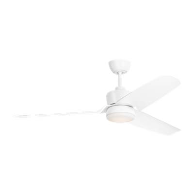 Visual Comfort Fan Collection Colgin 56" LED Ceiling Fan in Matte White with Matte White Blades
