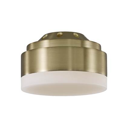 Visual Comfort Fan Collection Aspen LED Light Kit - Frosted Acrylic Shade in Burnished Brass