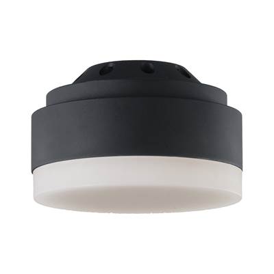 Visual Comfort Fan Collection Aspen LED Light Kit - Frosted Acrylic Shade in Midnight Black
