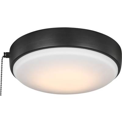 Visual Comfort Fan Collection Universal Light Kits 9'' LED Light Kit - Frosted Acrylic Shade in Aged Pewter