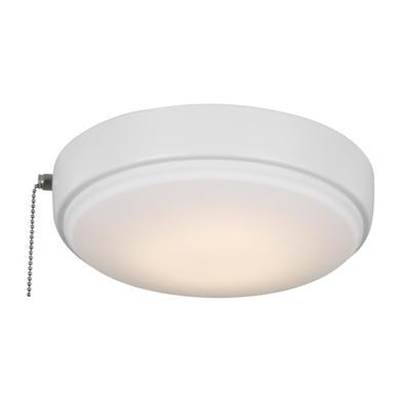 Visual Comfort Fan Collection Universal Light Kits 9'' LED Light Kit - Frosted Acrylic Shade in Matte White