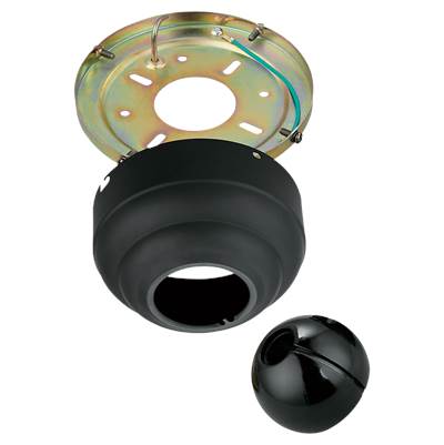 Visual Comfort Fan Collection Universal Slope Ceiling Adapter in Matte Black