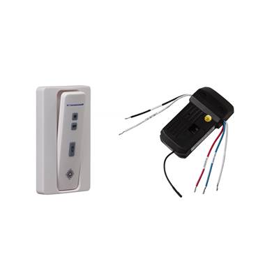 Visual Comfort Fan Collection NEO Remote Control - 4-Speed with Dimmer - Wall/Hand-Held Battery Remote Control Kit in White