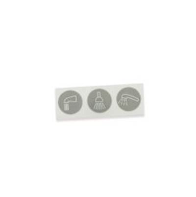 Moen Commercial Shower Function Label - 3-Function Transfer Valve in Unfinished