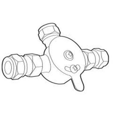 Moen Commercial Mixing Valve with Check Valves in Chrome