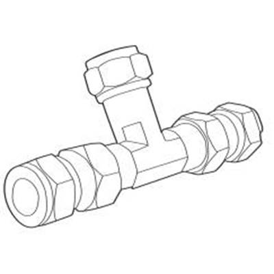Moen Commercial Mixing Tee with Check Valves in Chrome