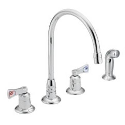Moen Commercial M-DURA Deck Mounted Kitchen Faucet - Two-Handle - 1.5 GPM in Chrome
