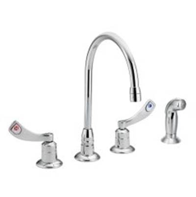 Moen Commercial M-DURA Deck Mounted Kitchen Faucet - Two-Handle - 1.5 GPM in Chrome
