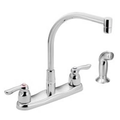 Moen Commercial M-BITION Deck Mounted Kitchen Faucet - Two-Handle - 2.0 GPM in Chrome