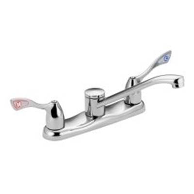 Moen Commercial M-BITION Deck Mounted Kitchen Faucet - Two-Handle - 1.5 GPM in Chrome