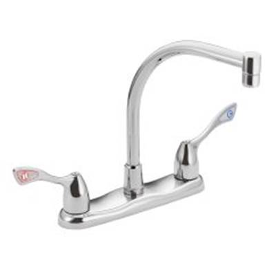 Moen Commercial M-BITION Deck Mounted Kitchen Faucet - Two-Handle - 1.5 GPM in Chrome