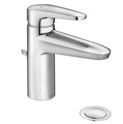 Moen M-DURA Single Hole Bathroom Faucet - One-Handle - 0.5 GPM in Chrome